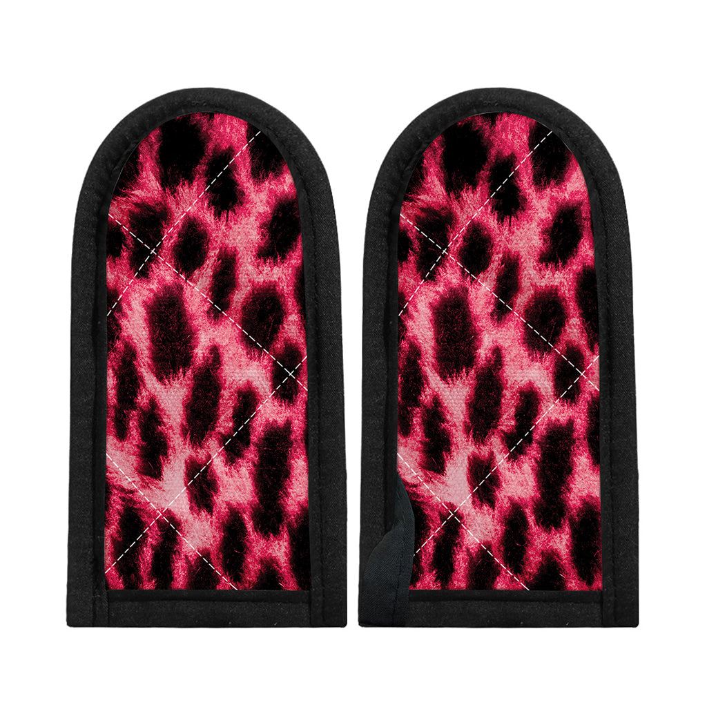 Hot Pink And Black Cheetah Print Skillet Handle Cover