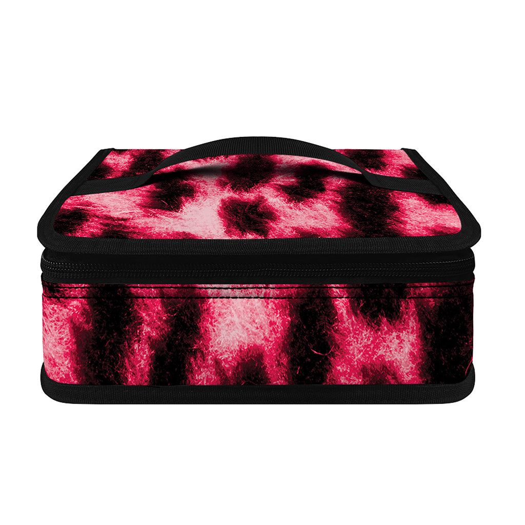 Hot Pink And Black Cheetah Print Small Lunch Bag