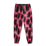 Hot Pink And Black Cheetah Print Sweatpants