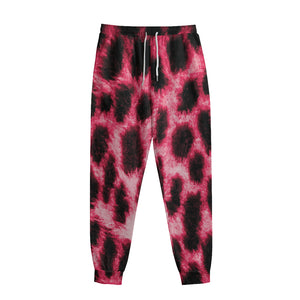 Hot Pink And Black Cheetah Print Sweatpants