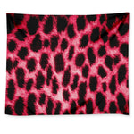 Hot Pink And Black Cheetah Print Tapestry