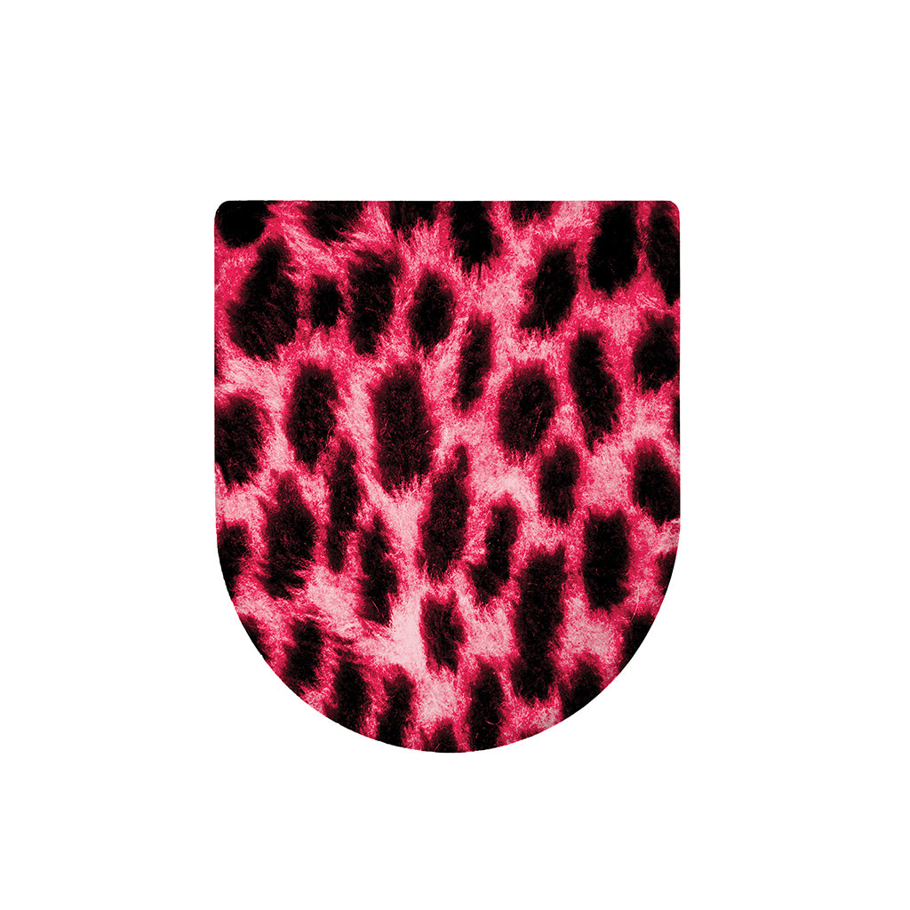 Hot Pink And Black Cheetah Print Toilet Lid Cover