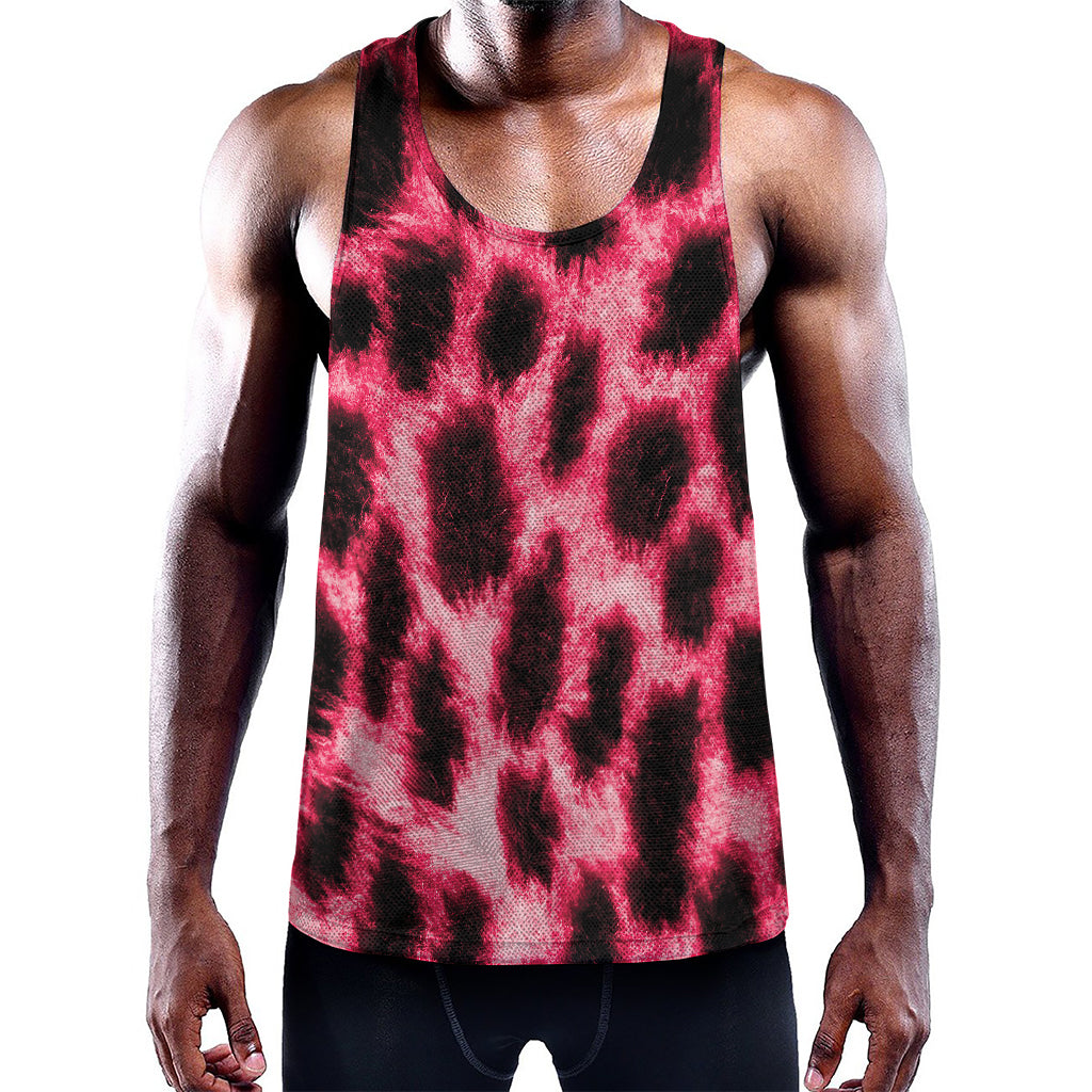 Hot Pink And Black Cheetah Print Training Tank Top