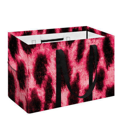Hot Pink And Black Cheetah Print Utility Tote Bag