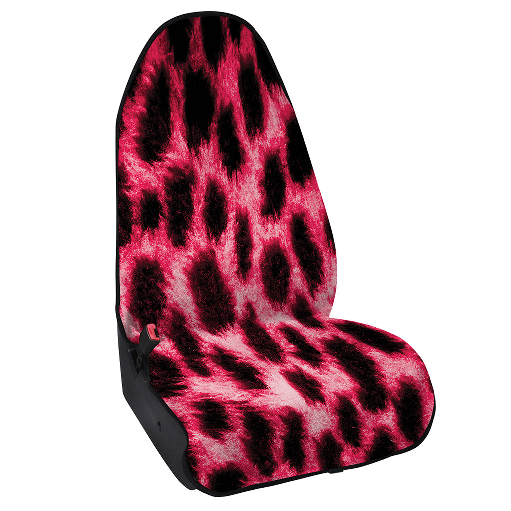 Hot Pink And Black Cheetah Print Waterproof Car Seat Cover