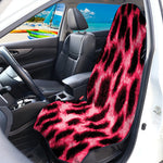 Hot Pink And Black Cheetah Print Waterproof Car Seat Cover