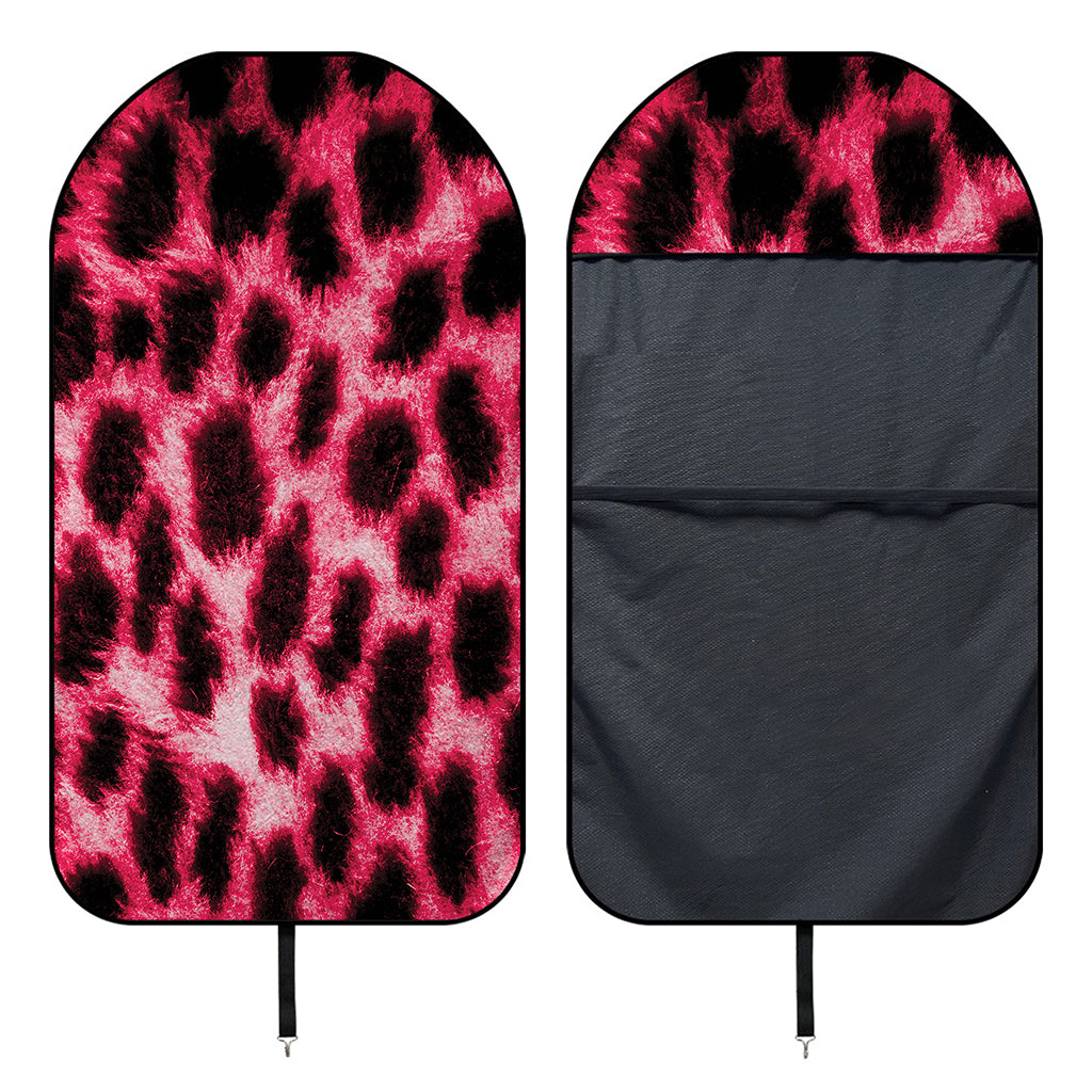 Hot Pink And Black Cheetah Print Waterproof Car Seat Cover