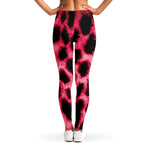 Hot Pink And Black Cheetah Print Women's Leggings