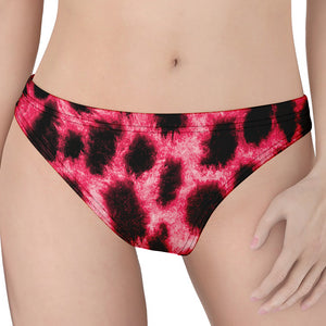 Hot Pink And Black Cheetah Print Women's Thong