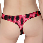 Hot Pink And Black Cheetah Print Women's Thong