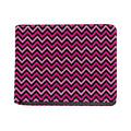 Hot Pink And Black Chevron Pattern Print Bifold Wallet
