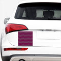 Hot Pink And Black Chevron Pattern Print Car Sticker