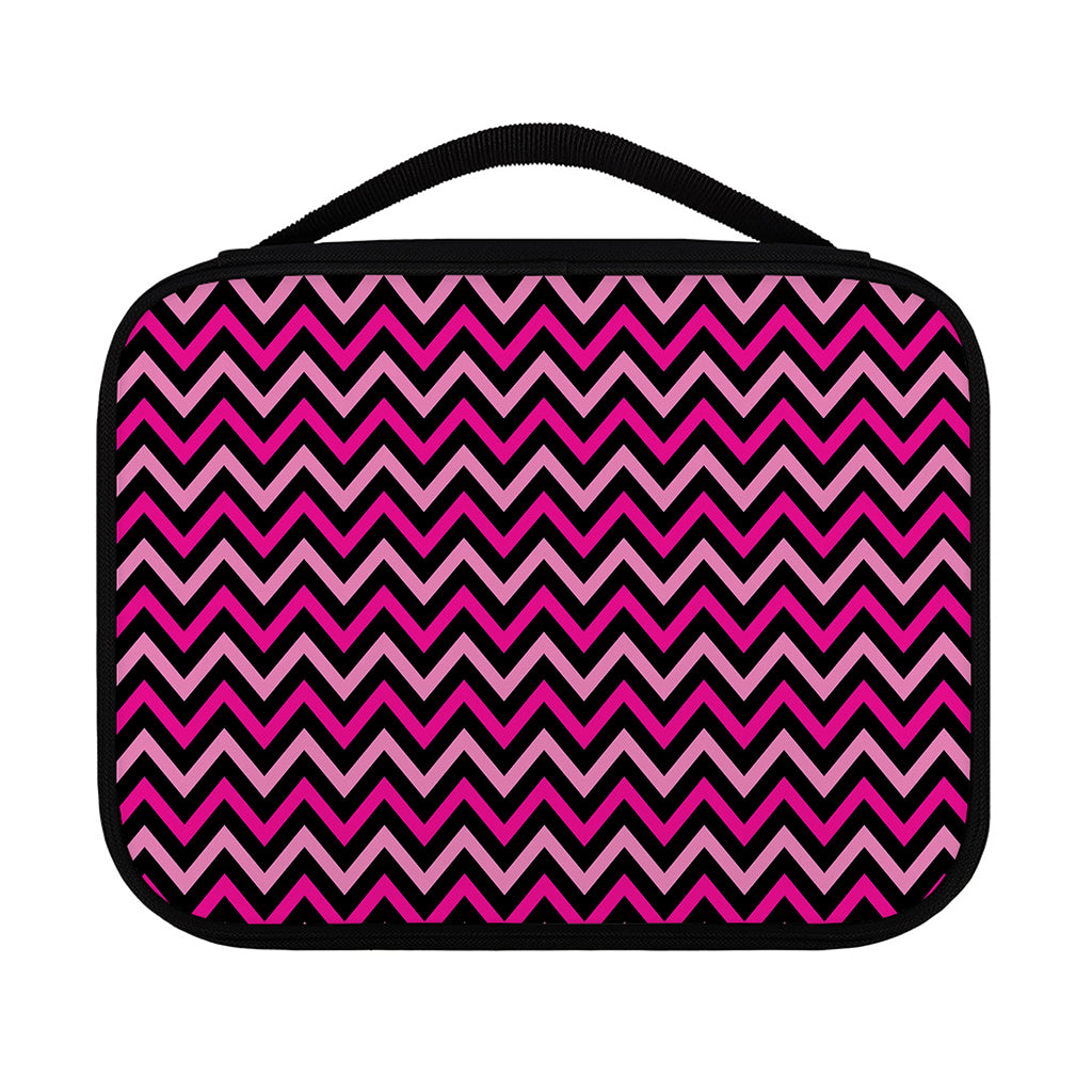 Hot Pink And Black Chevron Pattern Print Classic Bible Case