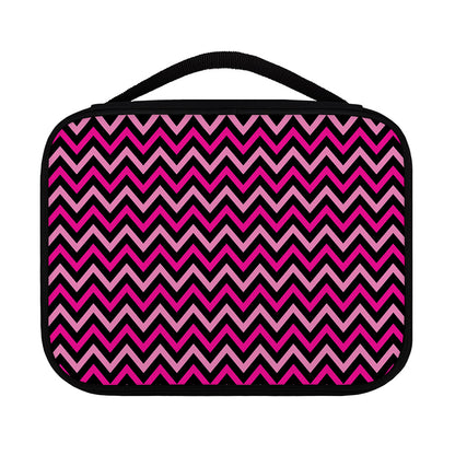 Hot Pink And Black Chevron Pattern Print Classic Bible Case