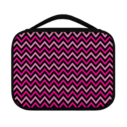 Hot Pink And Black Chevron Pattern Print Classic Bible Case