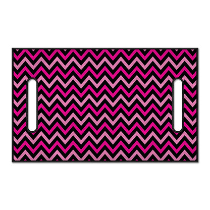 Hot Pink And Black Chevron Pattern Print Golf Cart Seat Cover
