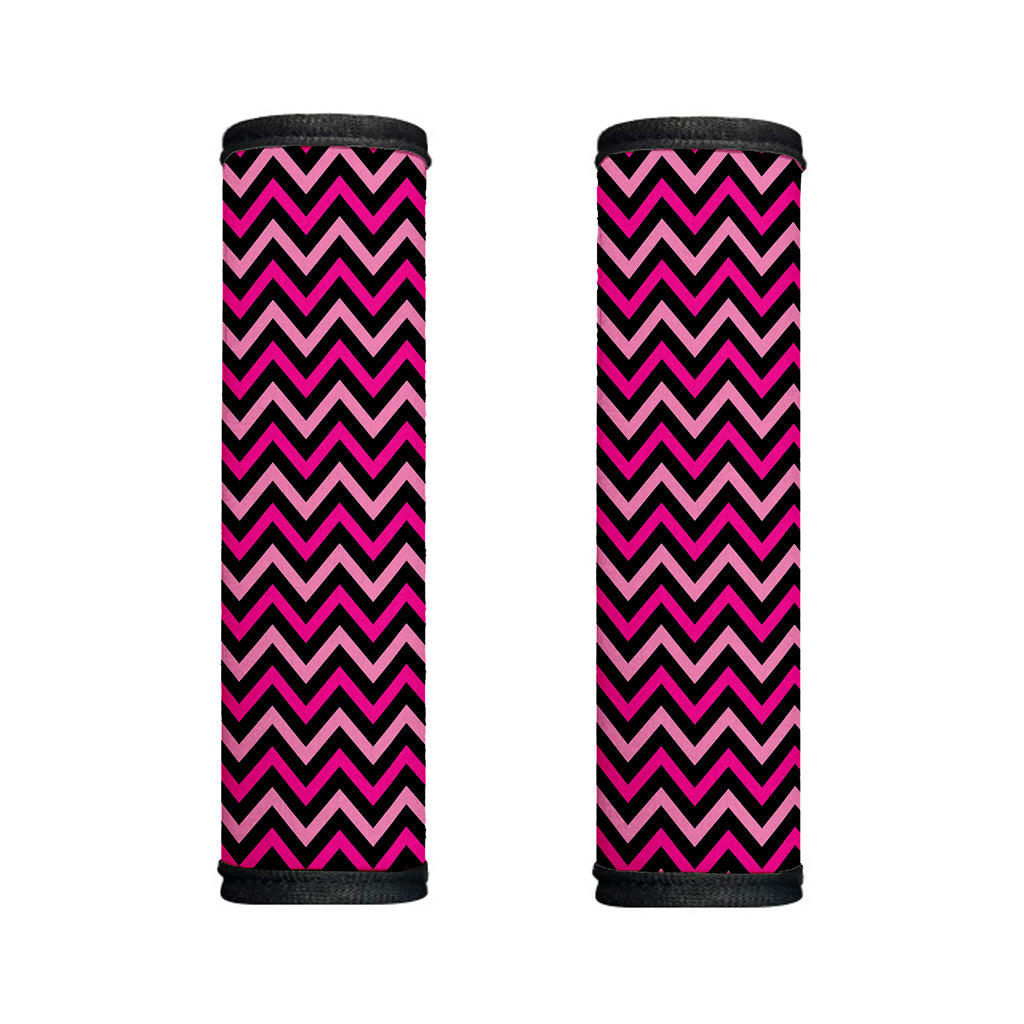 Hot Pink And Black Chevron Pattern Print Handle Covers