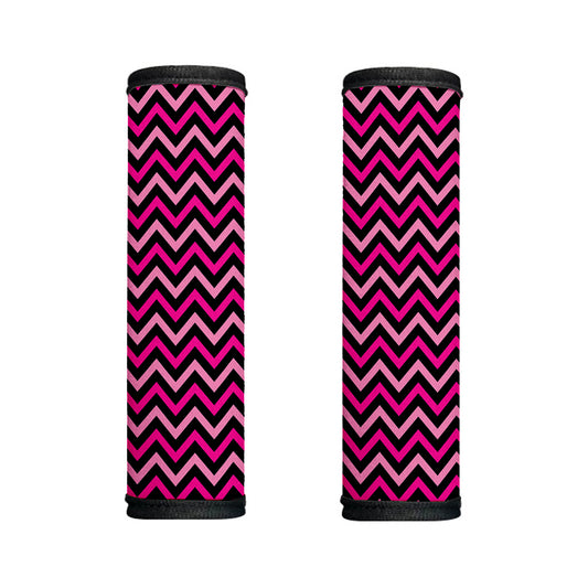 Hot Pink And Black Chevron Pattern Print Handle Covers
