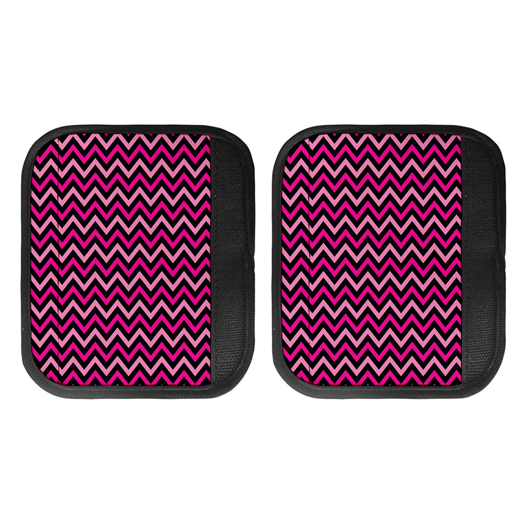 Hot Pink And Black Chevron Pattern Print Handle Covers