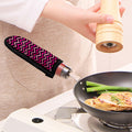 Hot Pink And Black Chevron Pattern Print Skillet Handle Cover