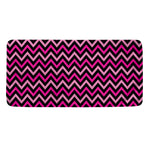 Hot Pink And Black Chevron Pattern Print Towel