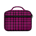 Hot Pink And Black Houndstooth Print Briefcase Bible Bag