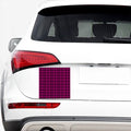 Hot Pink And Black Houndstooth Print Car Sticker
