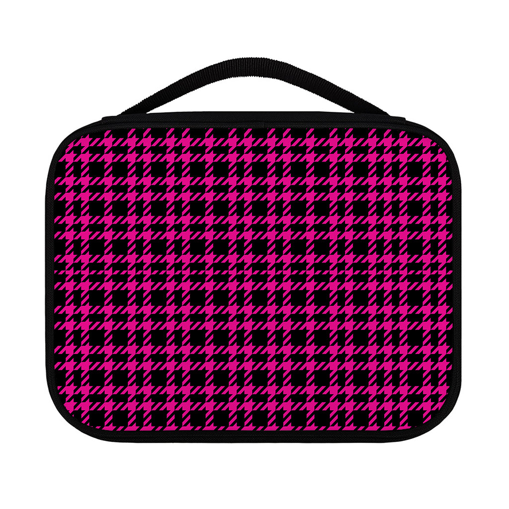 Hot Pink And Black Houndstooth Print Classic Bible Case