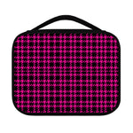 Hot Pink And Black Houndstooth Print Classic Bible Case