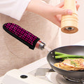 Hot Pink And Black Houndstooth Print Skillet Handle Cover