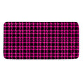 Hot Pink And Black Houndstooth Print Towel