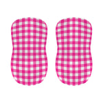 Hot Pink And White Buffalo Check Print Bar Stool Covers