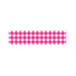 Hot Pink And White Buffalo Check Print Bed Runner