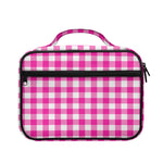 Hot Pink And White Buffalo Check Print Briefcase Bible Bag