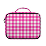 Hot Pink And White Buffalo Check Print Briefcase Bible Bag