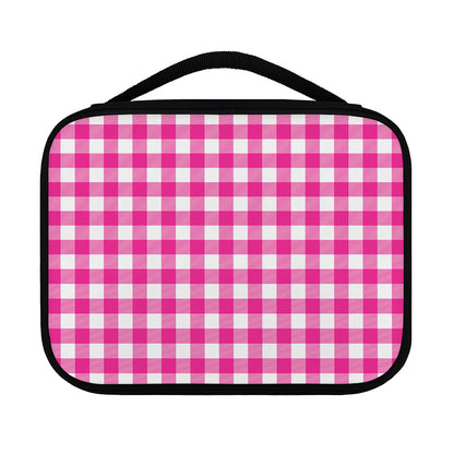Hot Pink And White Buffalo Check Print Classic Bible Case