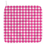Hot Pink And White Buffalo Check Print Hand Towel