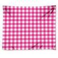 Hot Pink And White Buffalo Check Print Tapestry