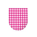 Hot Pink And White Buffalo Check Print Toilet Lid Cover