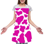 Hot Pink And White Cow Print Adjustable Apron