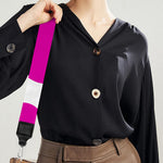 Hot Pink And White Cow Print Bag Strap