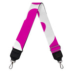 Hot Pink And White Cow Print Bag Strap