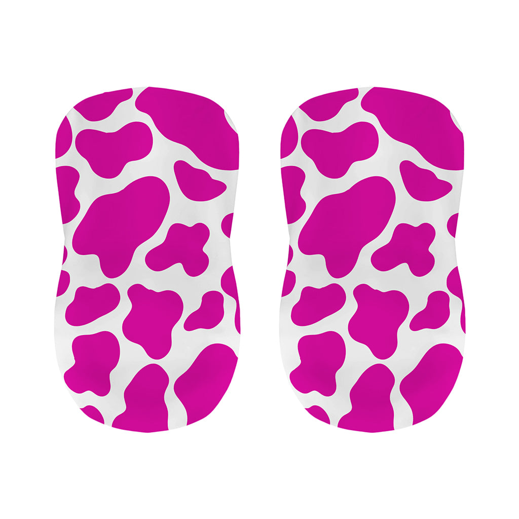 Hot Pink And White Cow Print Bar Stool Covers