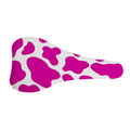 Hot Pink And White Cow Print Bicycle Seat Cover