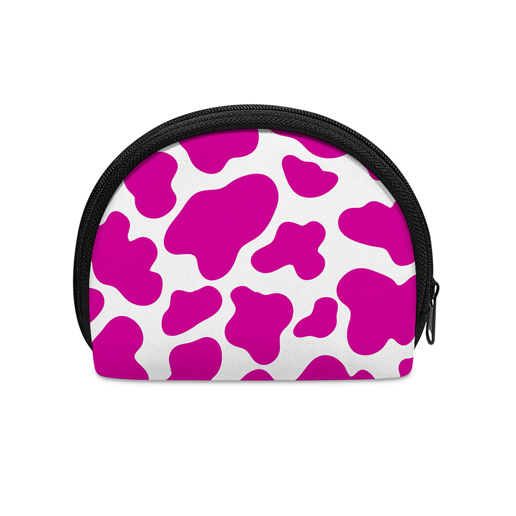 Hot Pink And White Cow Print Coin Purse