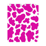 Hot Pink And White Cow Print Curtain