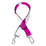 Hot Pink And White Cow Print Dog Seat Belt