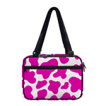 Hot Pink And White Cow Print Double Strap Bible Bag