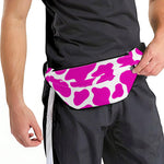 Hot Pink And White Cow Print Fanny Pack