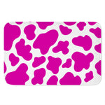 Hot Pink And White Cow Print Indoor Door Mat